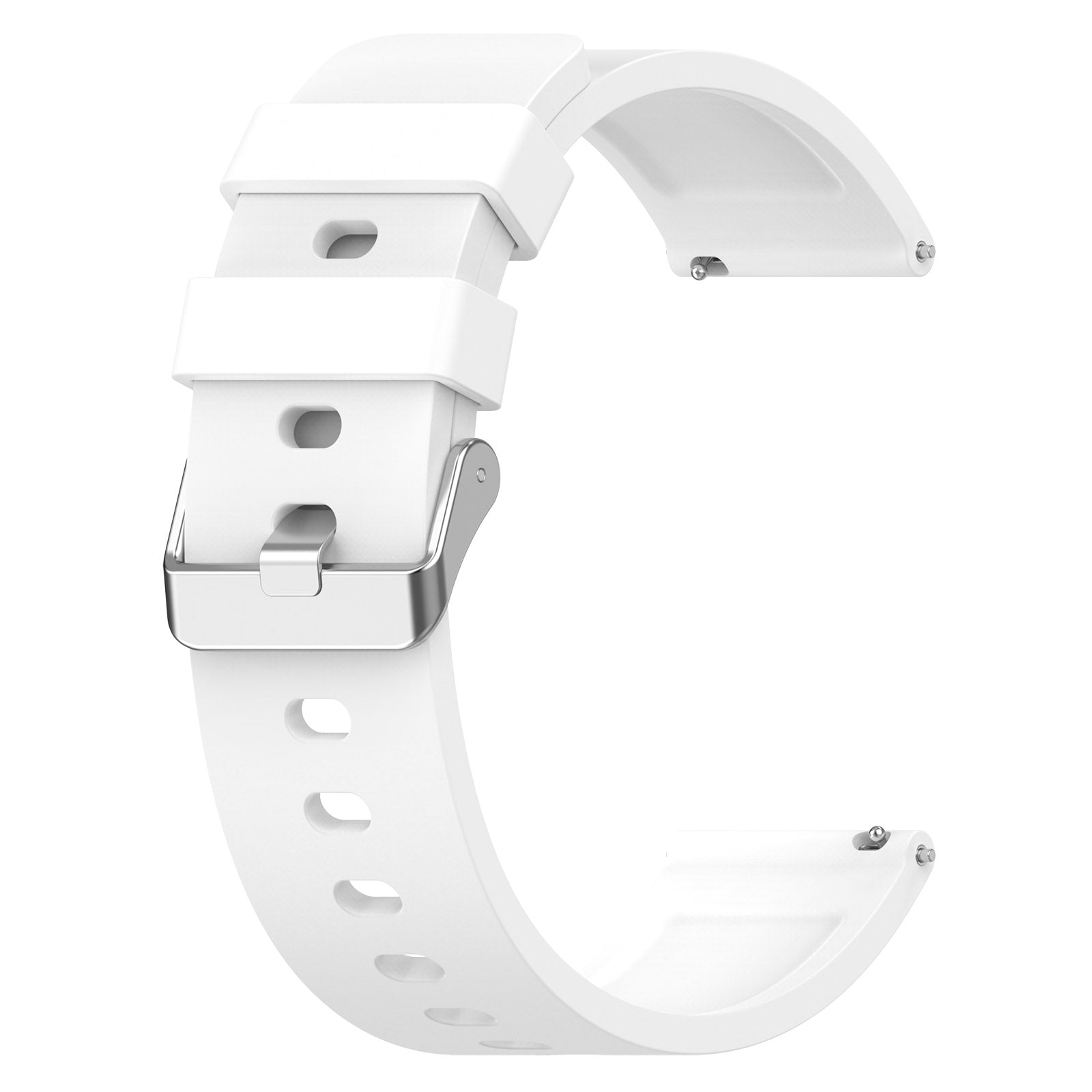 For OnePlus Nord Watch Silicone Watch Strap Adjustable Watch Band with Silver Stainless Steel Buckle For OnePlus Nord Watch Silicone Watch Strap Adjustable Watch Band with Silver Stainless Steel Buckle